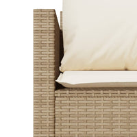 Thumbnail for 3-tlg. Bistro-Set mit Kissen Beige Poly Rattan