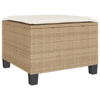 Thumbnail for 3-tlg. Bistro-Set mit Kissen Beige Poly Rattan