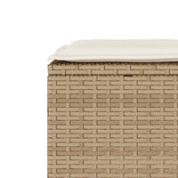 Thumbnail for 3-tlg. Bistro-Set mit Kissen Beige Poly Rattan