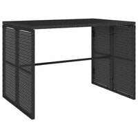 Thumbnail for 3-tlg. Garten-Essgruppe mit Kissen Schwarz Poly Rattan