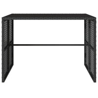 Thumbnail for 3-tlg. Garten-Essgruppe mit Kissen Schwarz Poly Rattan