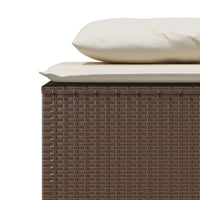 Thumbnail for 3-tlg. Garten-Essgruppe mit Kissen Braun Poly Rattan