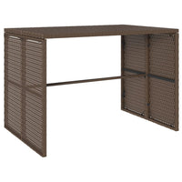 Thumbnail for 3-tlg. Garten-Essgruppe mit Kissen Braun Poly Rattan