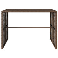 Thumbnail for 3-tlg. Garten-Essgruppe mit Kissen Braun Poly Rattan