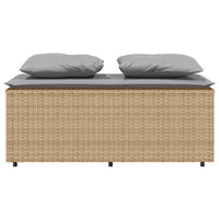 Thumbnail for 3-tlg. Garten-Essgruppe mit Kissen Beige Poly Rattan
