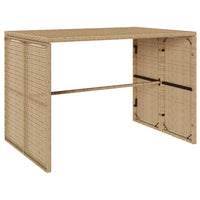 Thumbnail for 3-tlg. Garten-Essgruppe mit Kissen Beige Poly Rattan