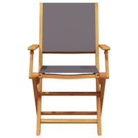 Thumbnail for Gartenstühle 2 Stk. Anthrazit Massivholz Akazie & Stoff