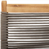 Thumbnail for Gartenstühle 2 Stk. Grau Massivholz Akazie und Polypropylen