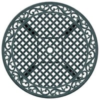 Thumbnail for Gartentisch Grün Ø90x75 cm Aluminiumguss