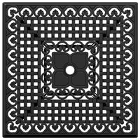 Thumbnail for Gartentisch Schwarz 80x80x75 cm Aluminiumguss