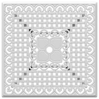 Thumbnail for Gartentisch Weiß 80x80x75 cm Aluminiumguss