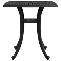 Thumbnail for Gartentisch Schwarz 53x53x53 cm Aluminiumguss