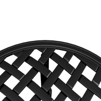 Thumbnail for Gartentisch Schwarz Ø48x53 cm Aluminiumguss