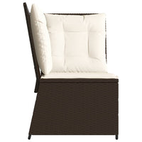 Thumbnail for Garten-Ecksofa mit Kissen Braun Poly Rattan
