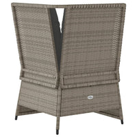 Thumbnail for Garten-Ecksofa mit Kissen Grau Poly Rattan