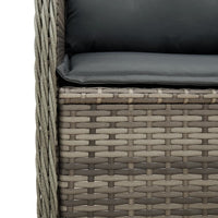 Thumbnail for Garten-Ecksofa mit Kissen Grau Poly Rattan