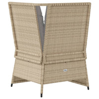 Thumbnail for Garten-Ecksofa mit Kissen Beige Poly Rattan