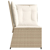 Thumbnail for Garten-Ecksofa mit Kissen Beige Poly Rattan