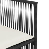 Thumbnail for 7-tlg. Garten-Essgruppe mit Kissen Schwarz Poly Rattan