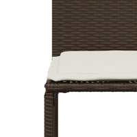 Thumbnail for 7-tlg. Garten-Essgruppe mit Kissen Braun Poly Rattan