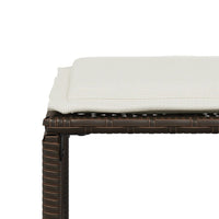 Thumbnail for 7-tlg. Garten-Essgruppe mit Kissen Braun Poly Rattan