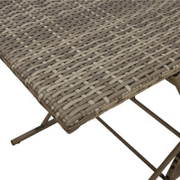 Thumbnail for 7-tlg. Garten-Essgruppe mit Kissen Grau Poly Rattan