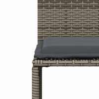 Thumbnail for 7-tlg. Garten-Essgruppe mit Kissen Grau Poly Rattan