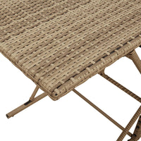Thumbnail for 7-tlg. Garten-Essgruppe mit Kissen Beige Poly Rattan