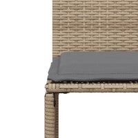 Thumbnail for 7-tlg. Garten-Essgruppe mit Kissen Beige Poly Rattan