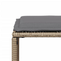 Thumbnail for 7-tlg. Garten-Essgruppe mit Kissen Beige Poly Rattan