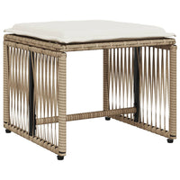 Thumbnail for 7-tlg. Garten-Essgruppe mit Kissen Beige Poly Rattan