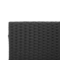 Thumbnail for Gartensofa in L-Form mit Tisch und Kissen Schwarz Poly Rattan