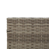 Thumbnail for Gartensofa in L-Form mit Tisch und Kissen Grau Poly Rattan