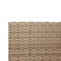 Thumbnail for Gartensofa in L-Form mit Tisch und Kissen Beige Poly Rattan