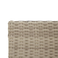 Thumbnail for Gartensofa in L-Form mit Tisch und Kissen Hellgrau Poly Rattan