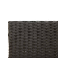Thumbnail for Gartensofa in L-Form mit Tisch und Kissen Schwarz Poly Rattan
