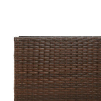Thumbnail for Gartensofa in L-Form mit Tisch und Kissen Braun Poly Rattan