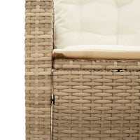Thumbnail for Gartensofa in L-Form mit Tisch und Kissen Beige Poly Rattan