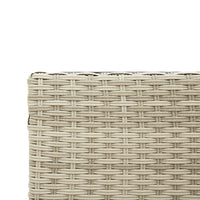 Thumbnail for Gartensofa in L-Form mit Tisch und Kissen Hellgrau Poly Rattan
