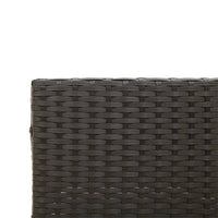 Thumbnail for Gartensofa in L-Form mit Tisch und Kissen Schwarz Poly Rattan