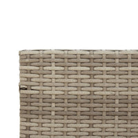 Thumbnail for Gartensofa in L-Form mit Tisch und Kissen Grau Poly Rattan