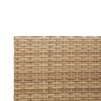 Thumbnail for Gartensofa in L-Form mit Tisch und Kissen Beige Poly Rattan