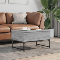 Thumbnail for Couchtisch Grau Sonoma 70x50x40 cm Holzwerkstoff und Metall