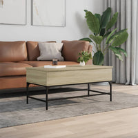 Thumbnail for Couchtisch Sonoma-Eiche 100x50x45 cm Holzwerkstoff und Metall