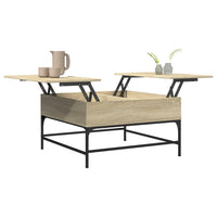 Thumbnail for Couchtisch Sonoma-Eiche 80x80x45 cm Holzwerkstoff und Metall