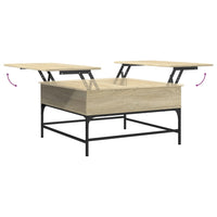 Thumbnail for Couchtisch Sonoma-Eiche 80x80x45 cm Holzwerkstoff und Metall