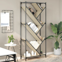 Thumbnail for Bücherregal Sonoma-Eiche 79x30x180 cm Holzwerkstoff und Metall