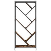 Thumbnail for Bücherregal Räuchereiche 79x30x180 cm Holzwerkstoff und Metall