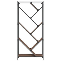 Thumbnail for Bücherregal Braun Eichen-Optik 79x30x180cm Holzwerkstoff Metall