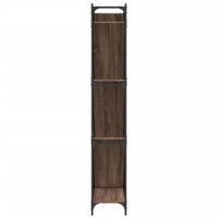 Thumbnail for Bücherregal Braun Eichen-Optik 79x30x180cm Holzwerkstoff Metall